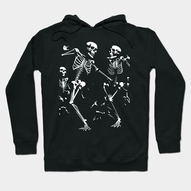 Funny skeletons dancing at the disco Hoodie by lkn